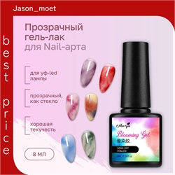 Monja прозрачный гель-лак для ногтей для УФ-LED лампы , тон прозрачный, для Nail-арта 5744 - фото 25029