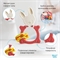 ROXY-KIDS Грызунок прорезыватель для зубов детский BUNNY TEETHER / Игрушка массажер для десен при прорезывании зубов, цвет коралловый 2188 - фото 22499