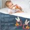 ROXY-KIDS Грызунок прорезыватель для зубов детский BUNNY TEETHER / Игрушка массажер для десен при прорезывании зубов, цвет коралловый 2188 - фото 22501
