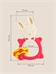 ROXY-KIDS Грызунок прорезыватель для зубов детский BUNNY TEETHER / Игрушка массажер для десен при прорезывании зубов, цвет коралловый 2188